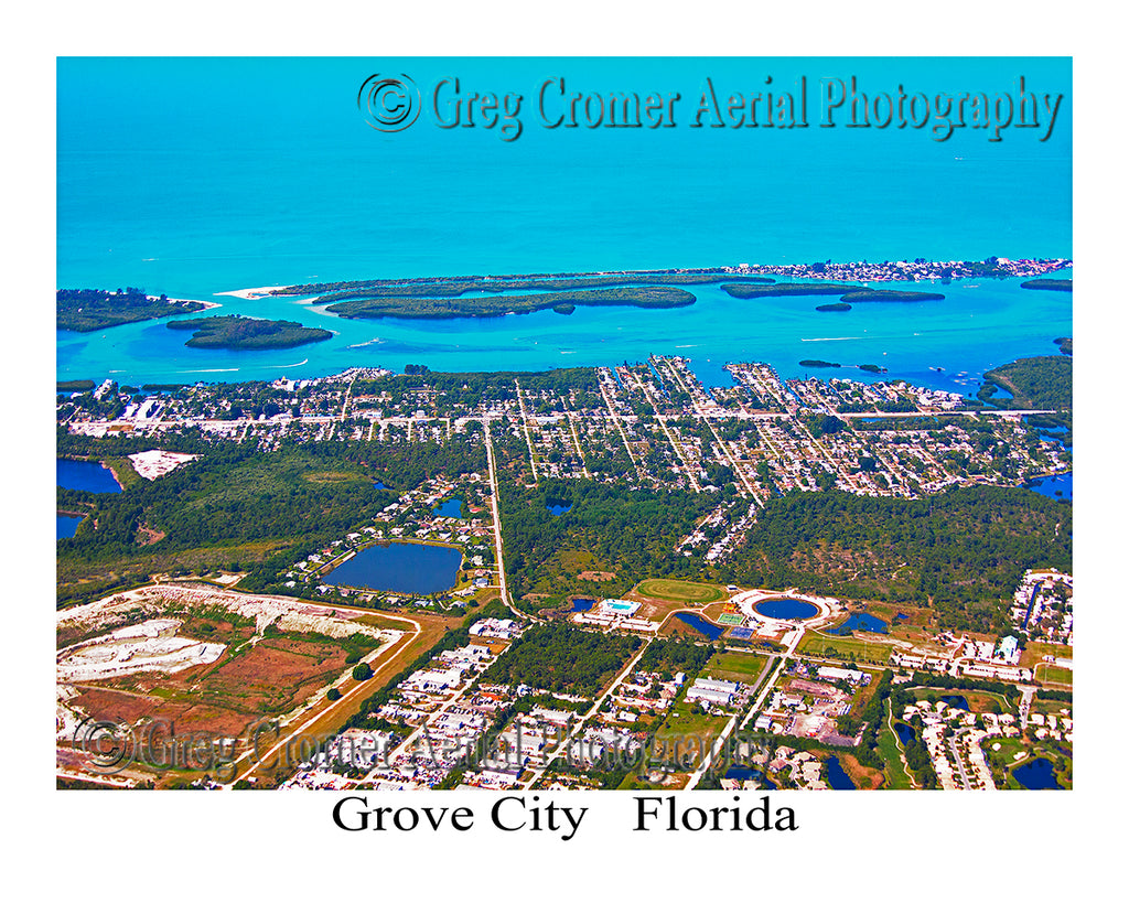 Aerial Photo of Grove City, Florida