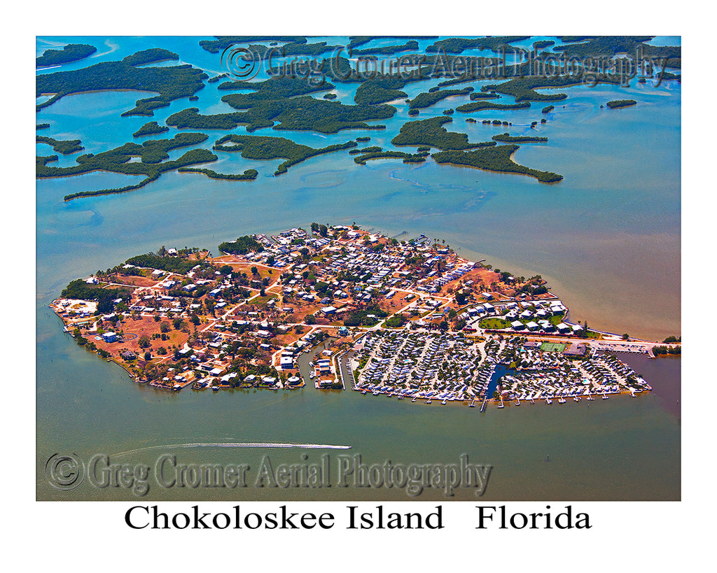 Aerial Photo of Chokoloskee Island, Florida
