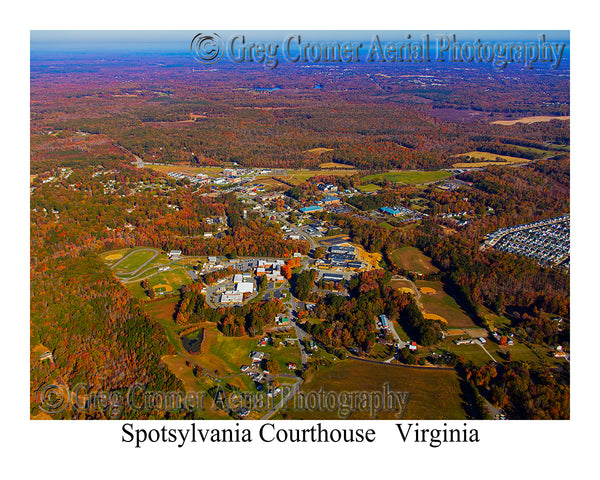 Aerial Photo of Spotsylvania Court House Virginia America from the Sky