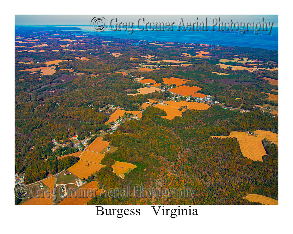 Aerial Photo of Burgess, Virginia
