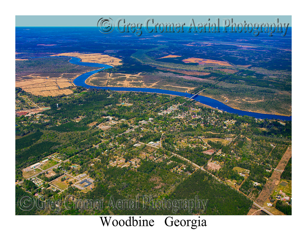 Aerial Photo of Woodbine, Georgia