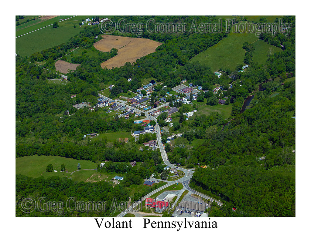 Aerial Photo of Volant, Pennsylvania