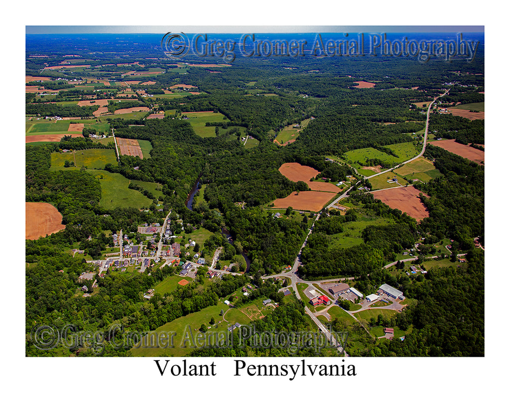 Aerial Photo of Volant, Pennsylvania