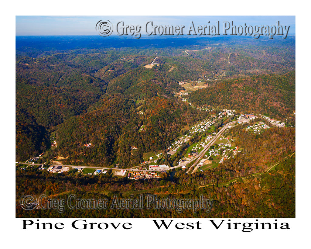 Aerial Photo of Pine Grove, West Virginia