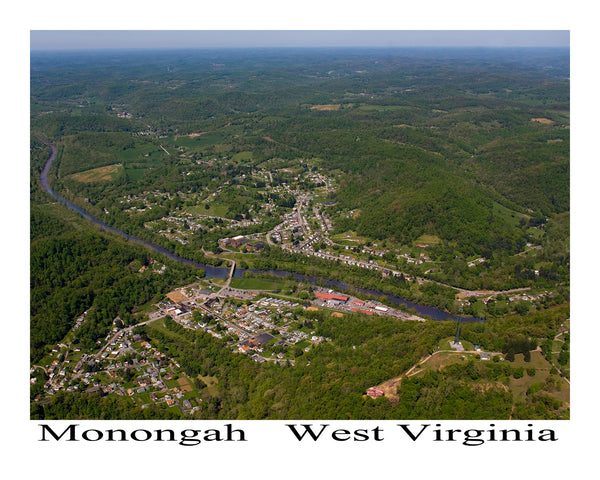 Aerial Photo of Monongah, West Virginia America from the Sky