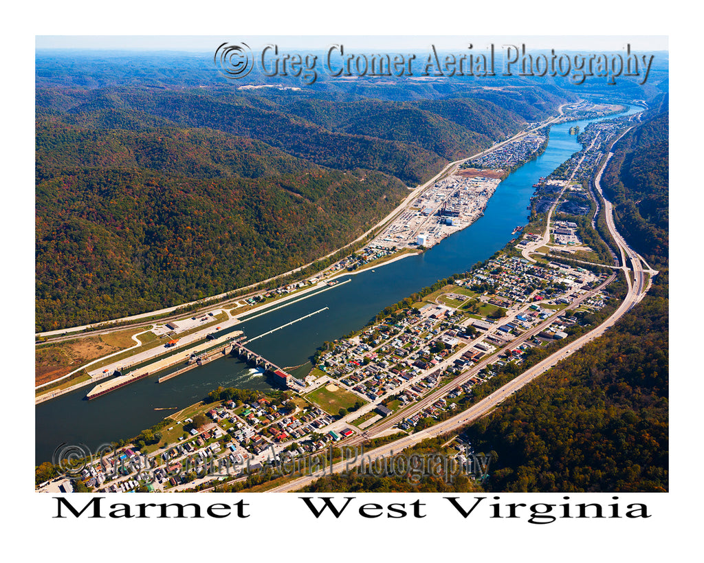 Aerial Photo of Marmet, West Virginia
