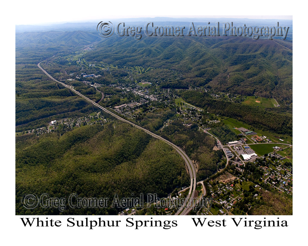 Aerial Photo of White Sulphur Springs, West Virginia