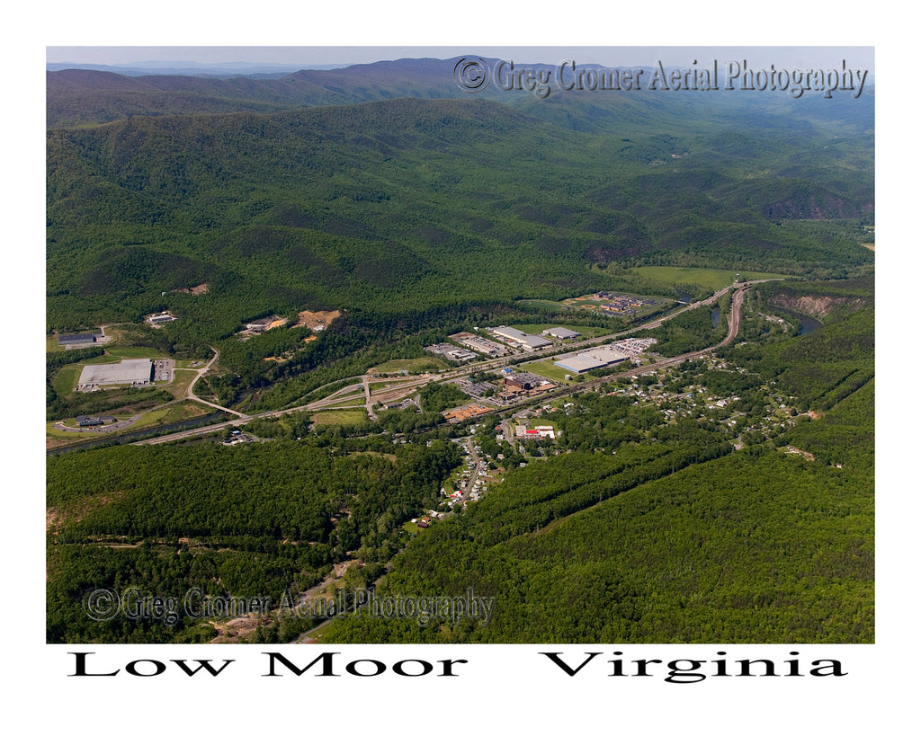 Aerial Photo of Low Moor, Virginia