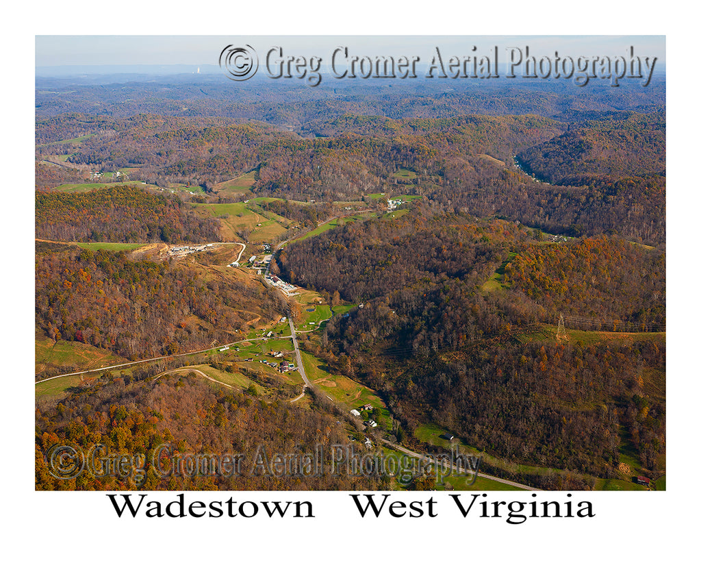 Aerial Photo of Wadestown, West Virginia
