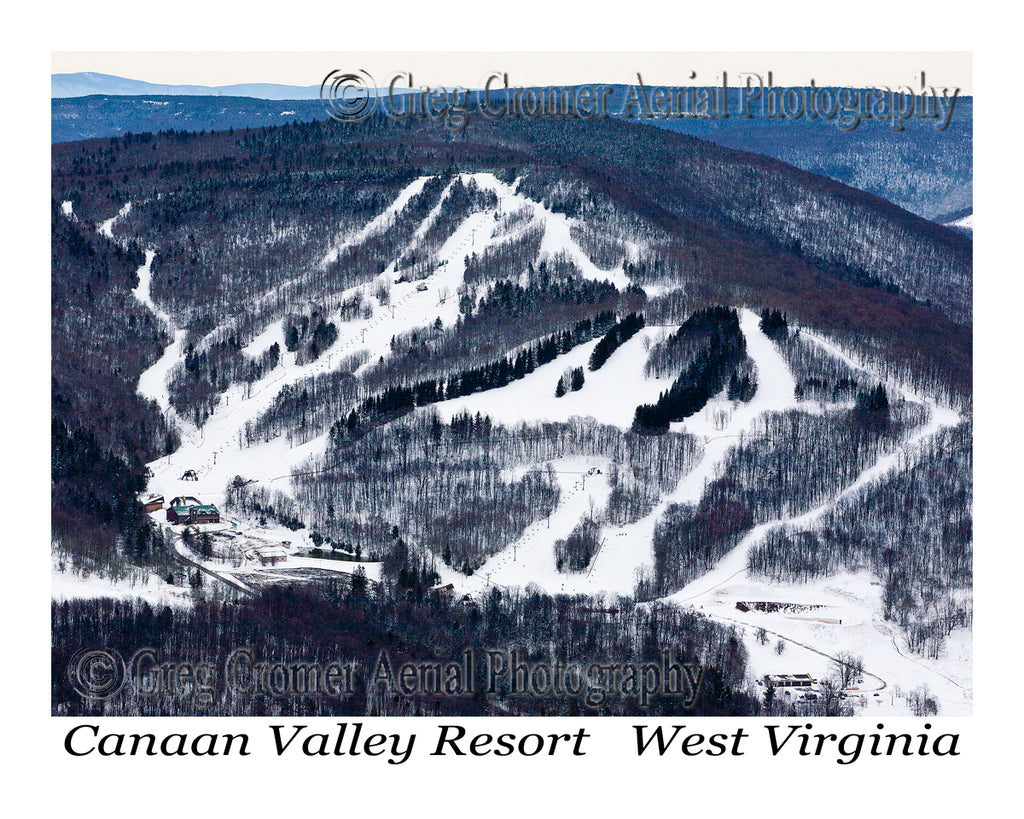 Aerial Photo of Canaan Valley Ski Resort, West Virginia