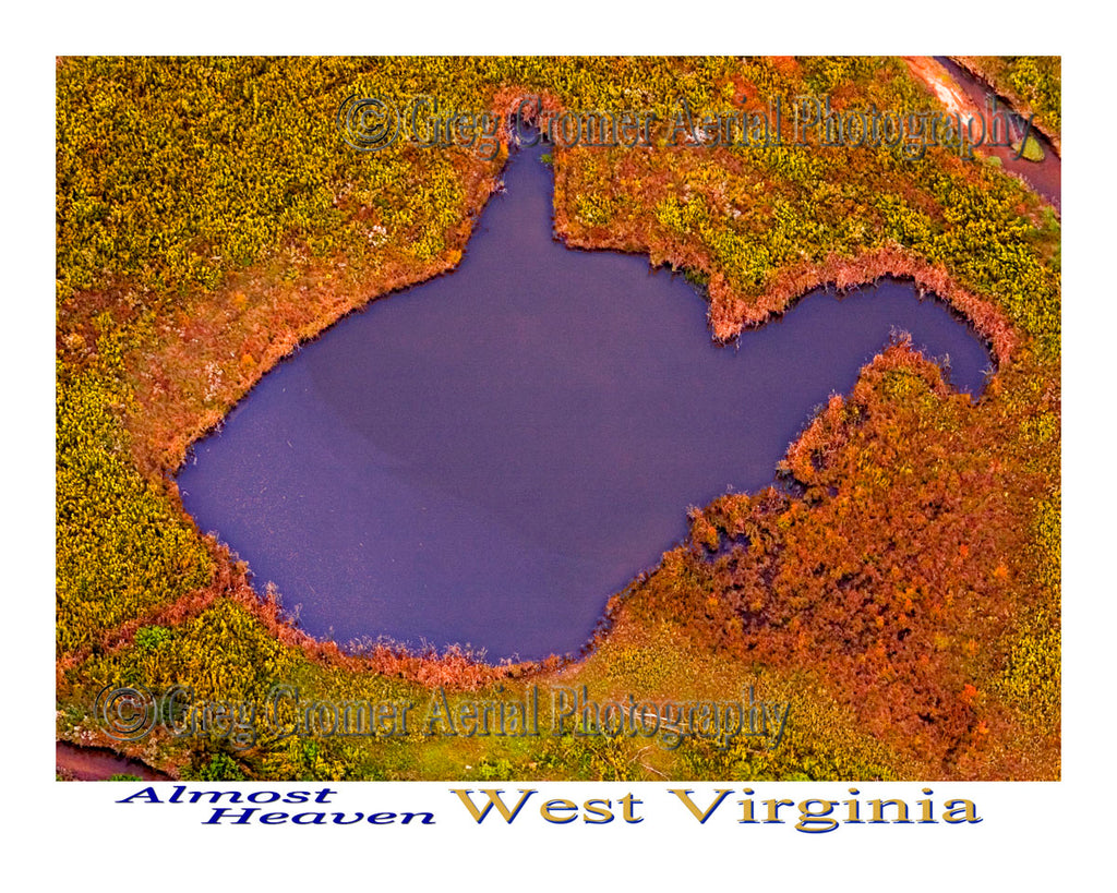 Aerial Photo of "Almost Heaven" WV Lake - Hazelton, West Virginia