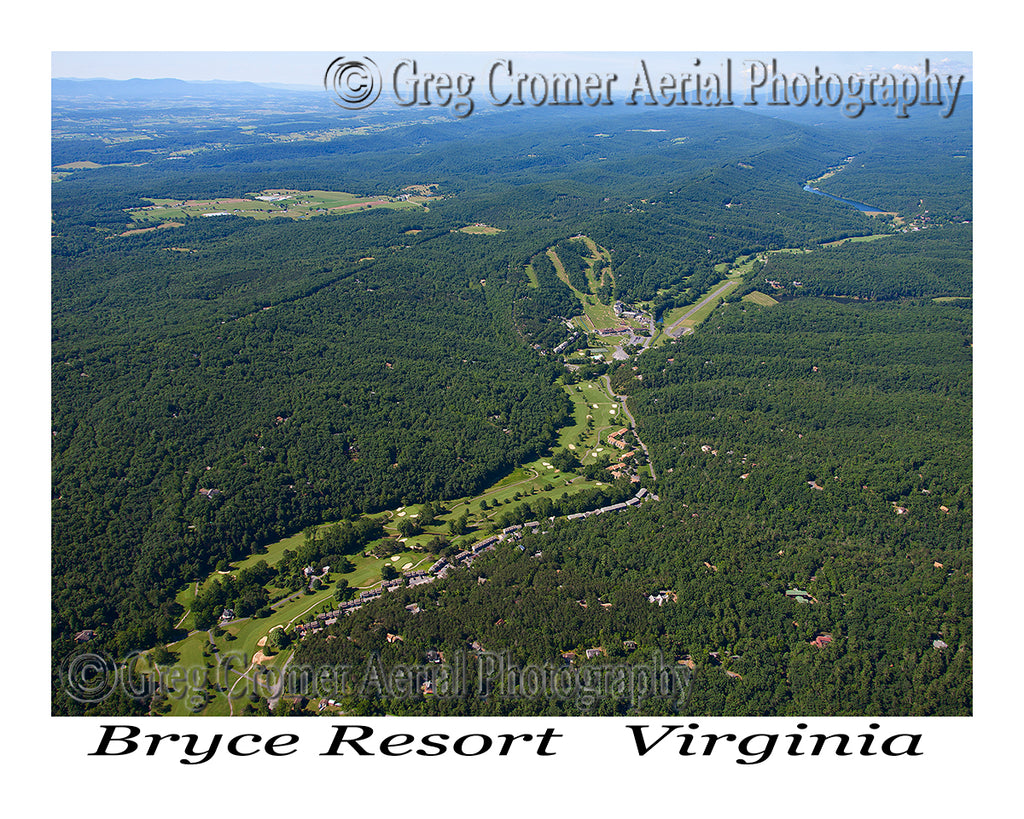 Aerial Photo of Bryce Resort - Bayse, Virginia