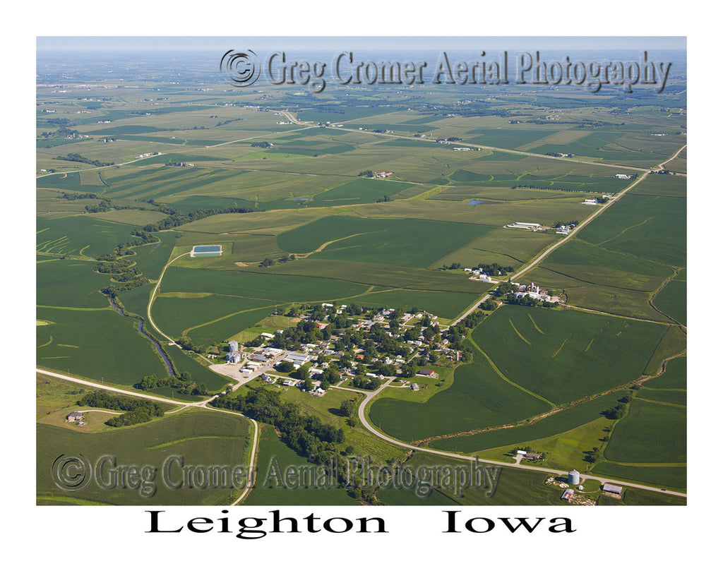 Aerial Photo of Leighton Iowa