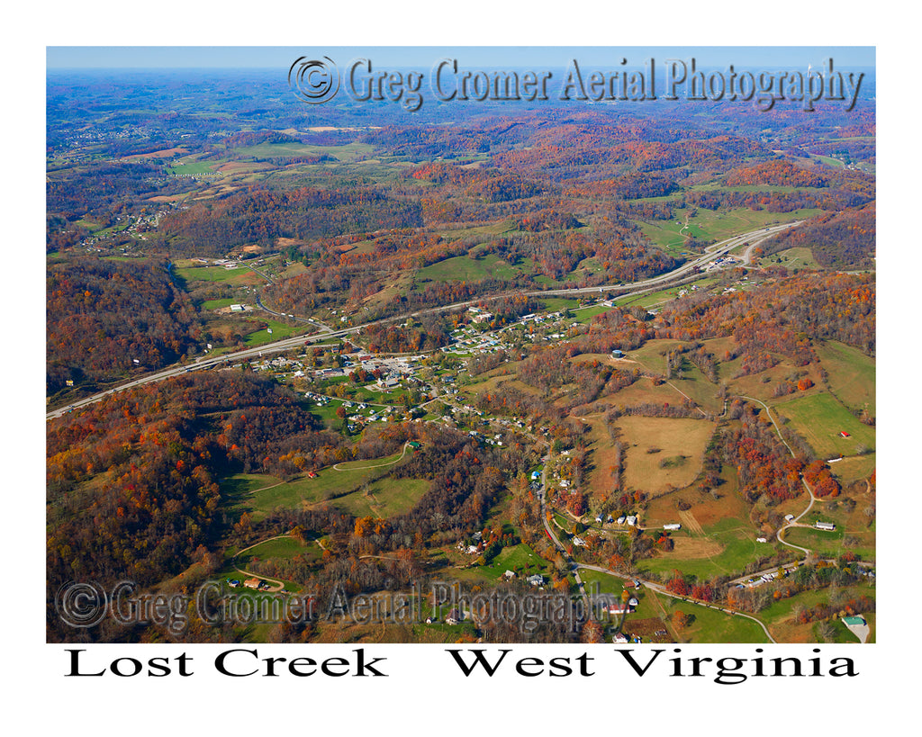Aerial Photo of Lost Creek, West Virginia