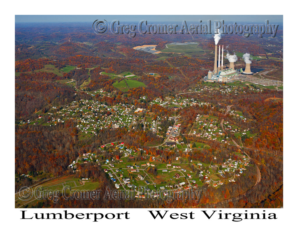 Aerial Photo of Lumberport, West Virginia