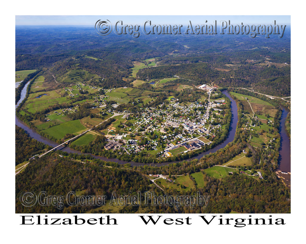 Aerial Photo of Elizabeth, West Virginia