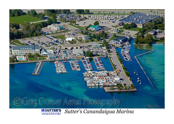 Aerial Photo of Sutter's Marina - Canandaigua, New York