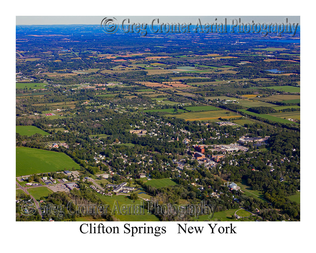 Aerial Photo of Clifton Springs, New York