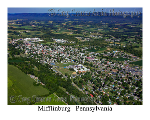 Aerial Photo of Mifflinburg, Pennsylvania