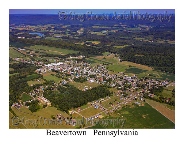 Aerial Photo of Beavertown, Pennsylvania