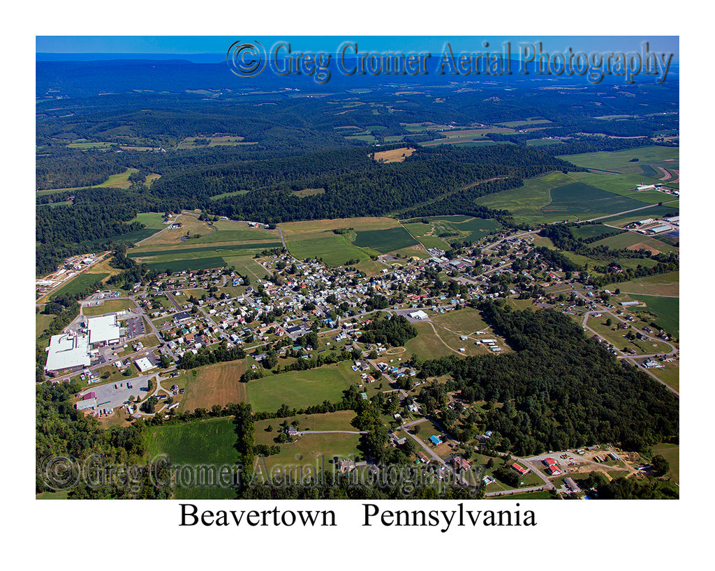 Aerial Photo of Beavertown, Pennsylvania