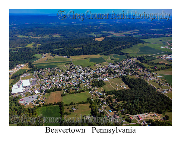 Aerial Photo of Beavertown, Pennsylvania