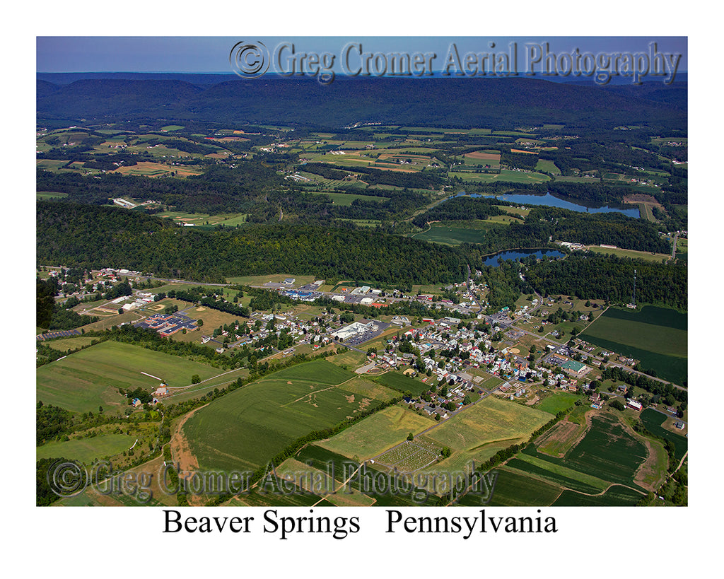 Aerial Photo of Beaver Springs, Pennsylvania