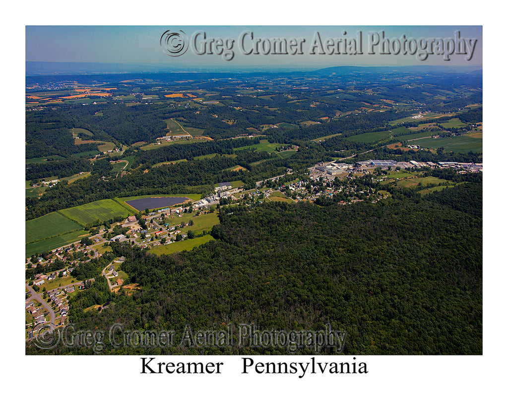Aerial Photo of Kreamer, Pennsylvania