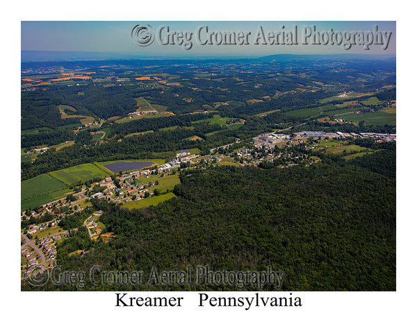 Aerial Photo of Kreamer, Pennsylvania