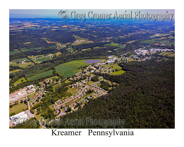 Aerial Photo of Kreamer, Pennsylvania