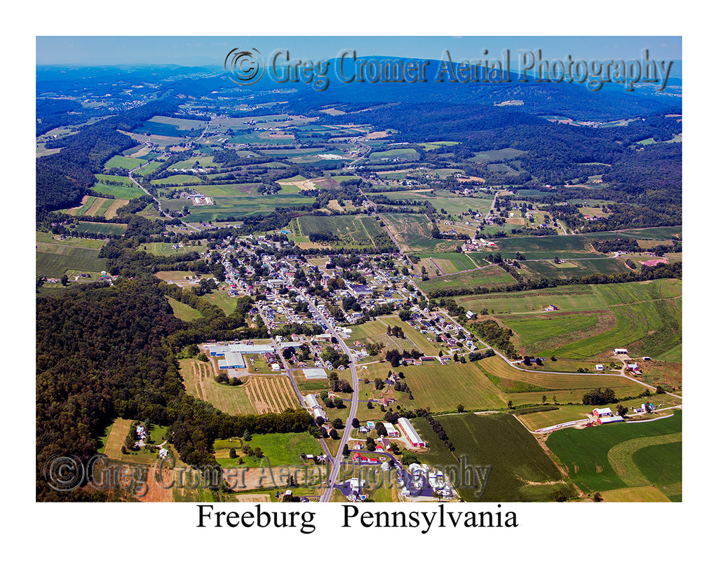Aerial Photo of Freeburg, Pennsylvania