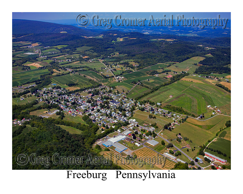 Aerial Photo of Freeburg, Pennsylvania
