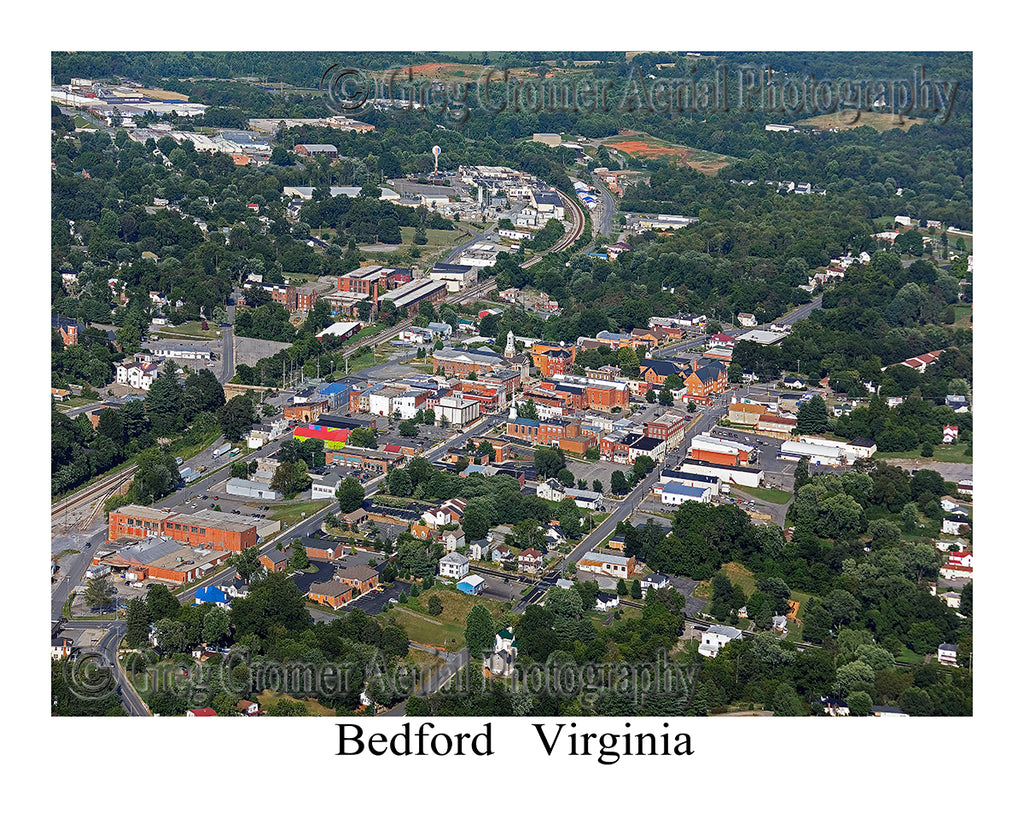 Aerial Photo of Bedford, Virginia