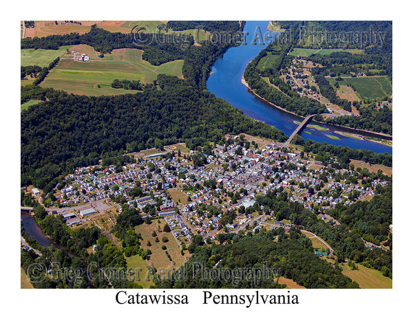 Aerial Photo of Catawissa, Pennsylvania