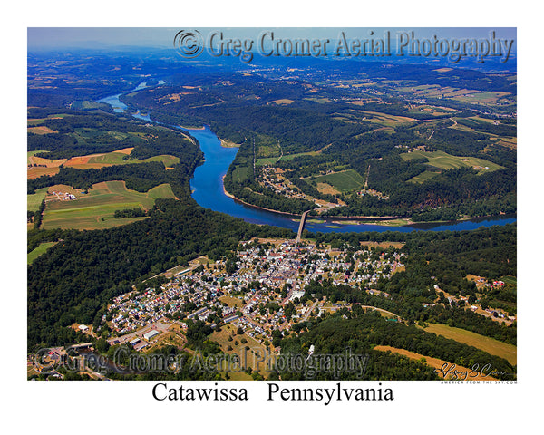 Aerial Photo of Catawissa, Pennsylvania