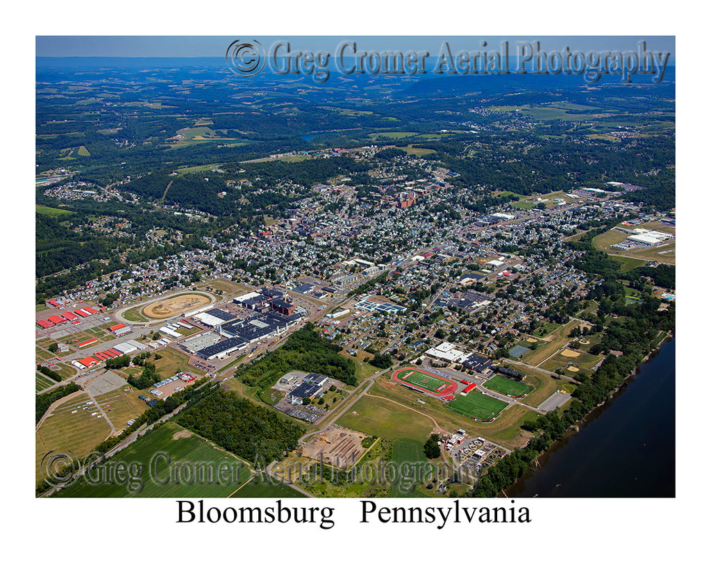 Aerial Photo of Bloomsburg, Pennsylvania