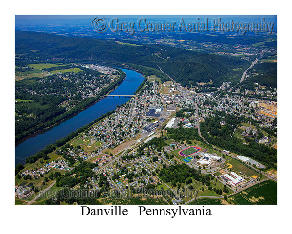 Aerial Photo of Danville, Pennsylvania