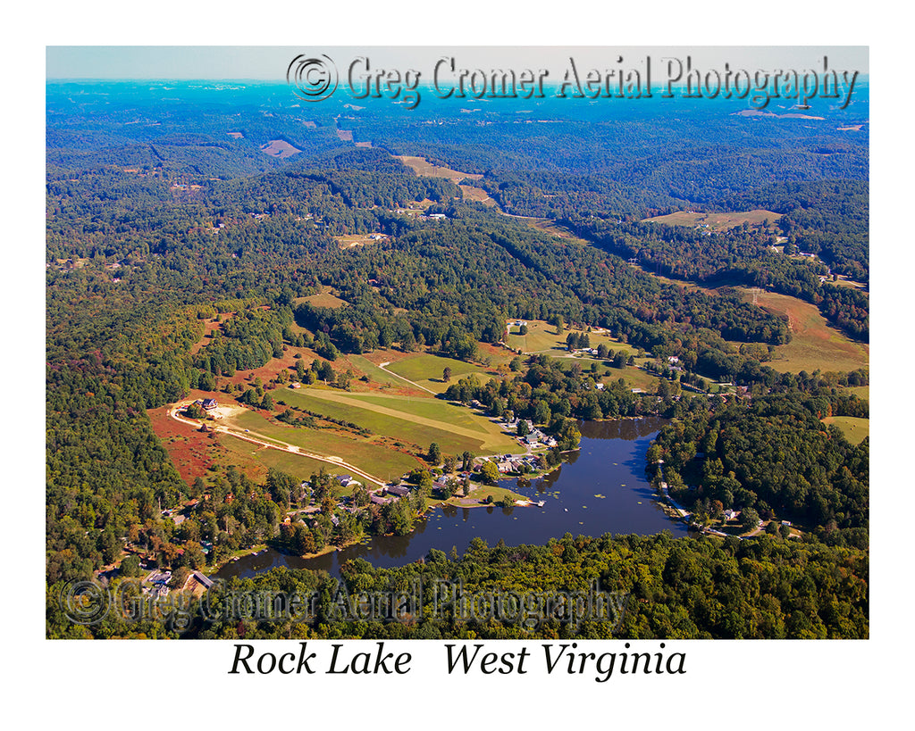 Aerial Photo of Rock Lake, West Virginia