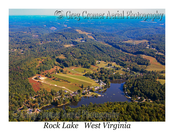 Aerial Photo of Rock Lake, West Virginia