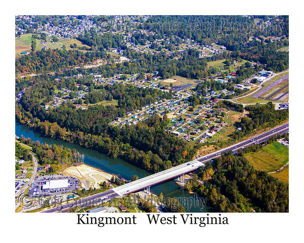 Aerial Photo of Kingmont, West Virginia