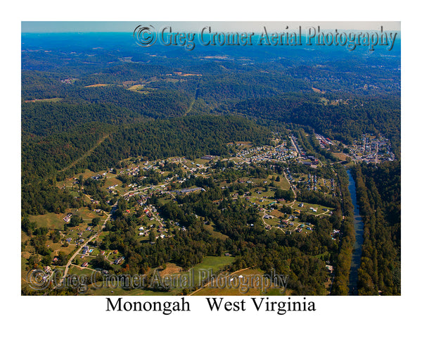 Aerial Photo of Monongah, West Virginia