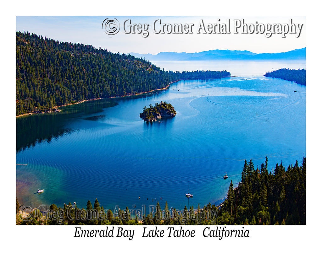 Aerial Photo of Emerald Bay - Lake Tahoe, California