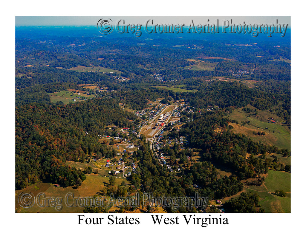 Aerial Photo of Four States, West Virginia