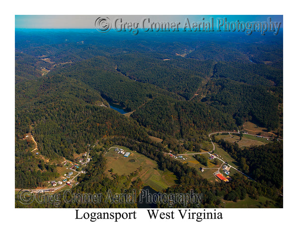 Aerial Photo of Logansport, West Virginia