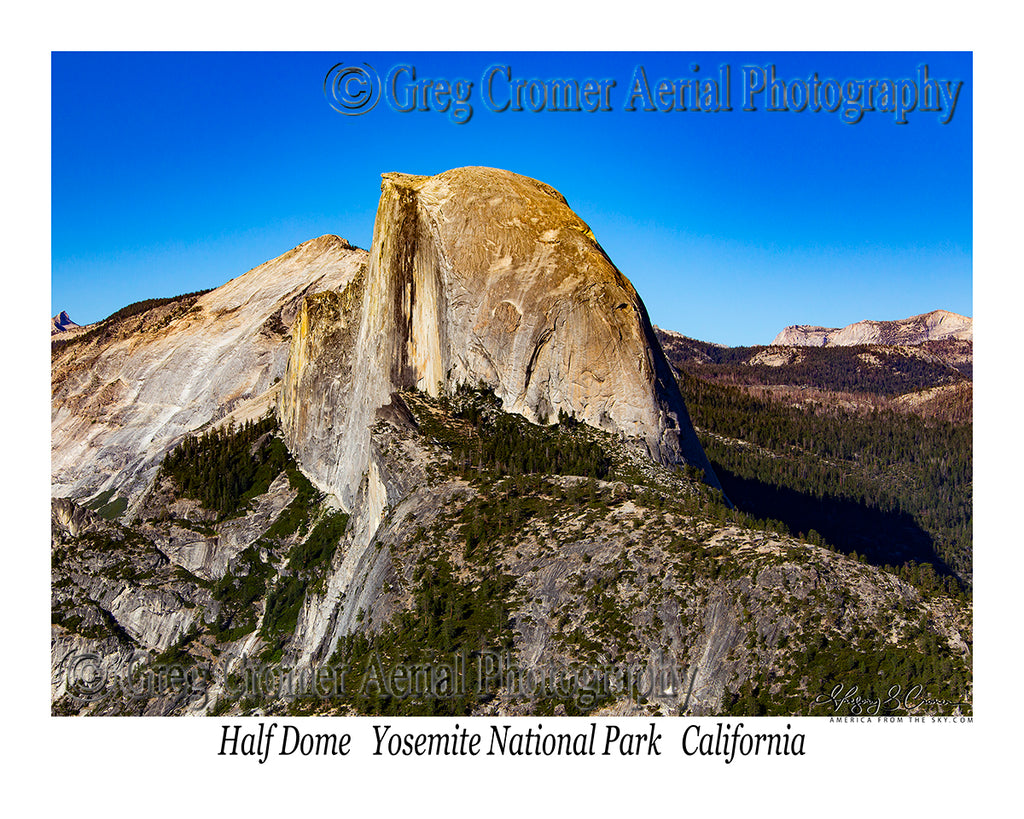 Aerial Photo of Half Dome - Yosemite National Park, California