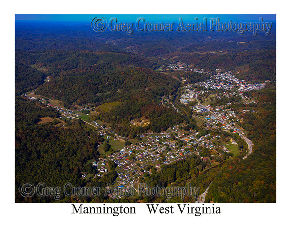 Aerial Photo of Mannington, West Virginia