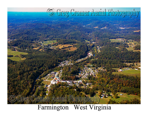 Aerial Photo of Farmington, West Virginia