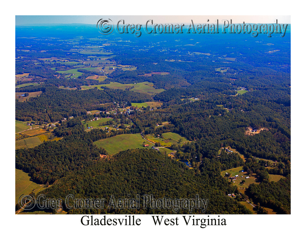 Aerial Photo of Gladesville, West Virginia