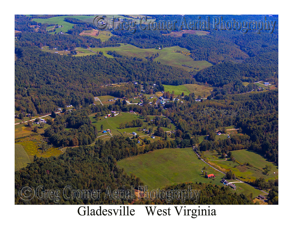Aerial Photo of Gladesville, West Virginia