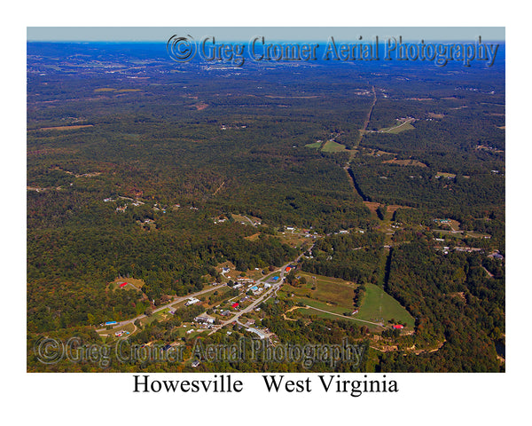Aerial Photo of Howesville, West Virginia